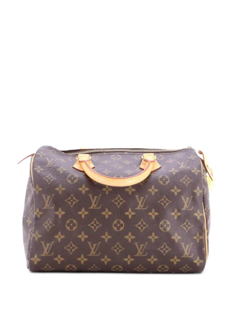 Louis Vuitton Pre-Owned Speedy Handbag Monogram Canvas 30 satchel Brown 7D508XYXT8V0BPI0