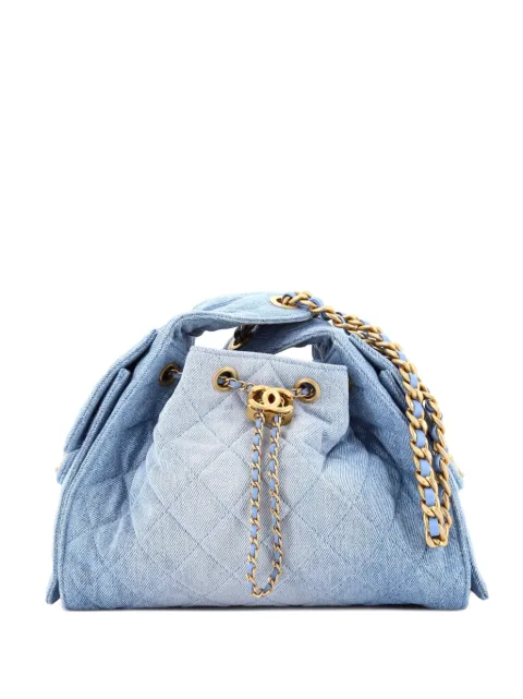 CHANEL Pre-Owned 25 Quilted Denim Small hobo bag Blue T0VHLODJH93COGX3