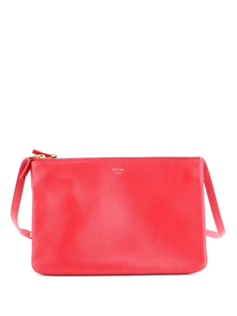 Celine Pre-Owned Trio Leather Small crossbody bag Red 3DRTTWBQD93GWSL3