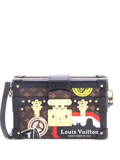 Louis Vuitton Pre-Owned Petite Malle Handbag Limited Edition Grace Coddington Catogram Canvas shoulder bag Brown 28ODGORUYHNGVGWT