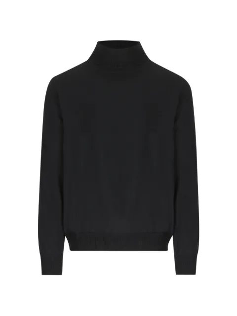Tagliatore roll-neck ribbed-trim sweater Black MILESGSI26