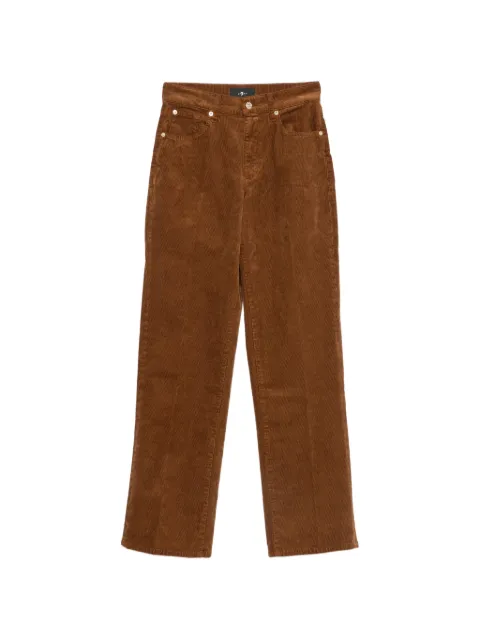 7 For All Mankind corduroy straight-leg trousers Brown 7U4N0V64U73RR