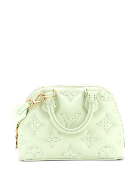 Louis Vuitton Pre-Owned Alma Handbag Bubblegram Leather BB shoulder bag Green 8YKPY71ME9KK7R54