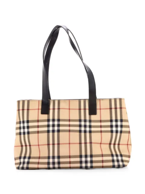 Burberry Pre-Owned Vintage House Check Canvas tote bag Neutrals S6HP792GD1TS45BS