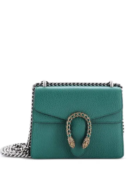 Gucci Pre-Owned Dionysus Bag Leather Mini crossbody bag Green 61BA94TRLROPDKJ5
