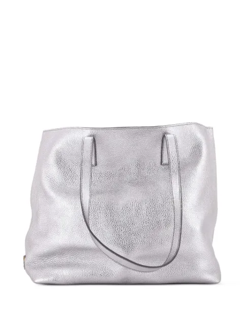 Prada Pre-Owned Front Pocket Vitello Daino Medium tote bag Silver 2TXS9E9R04OGDHWE
