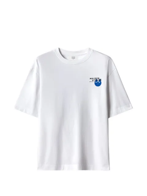 Maison Kitsuné Fortune Fox puff-print T-shirt White MRMJT08KJ0119