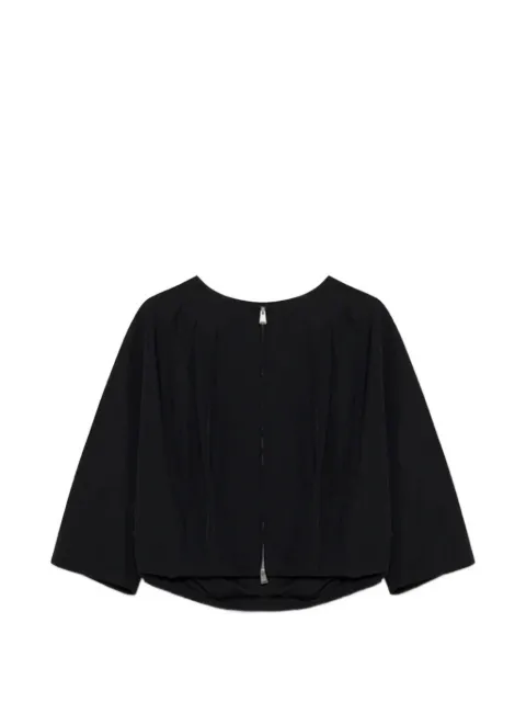 SIMKHAI Jess pleated zip-up jacket Black 4266068CC
