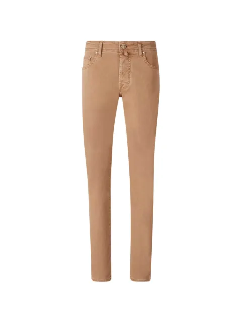 Jacob Cohën Bard logo-patch slim-fit jeans Brown JUMQE004036S4216TN