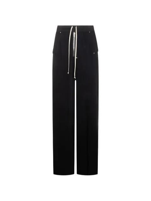 Rick Owens drawstring wide-leg trousers Black RU02F4366JDC