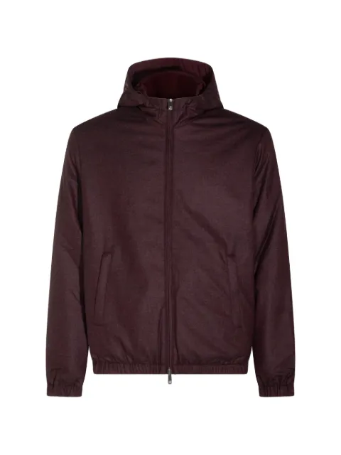 Marco Pescarolo hooded zip-up jacket Red CAYMAN54F4306