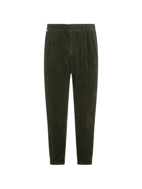 04651 / A TRIP IN A BAG pleated corduroy trousers Green 3PA2601B11