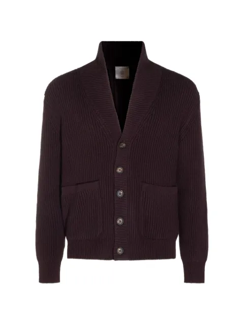 Eleventy shawl-collar cardigan Red N76MAGN11MAG0L001