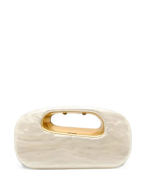 Cult Gaia Amara clutch bag Neutrals HDBCL1027AC1582100ACRYLIC100BRASSPLATEDMETAL