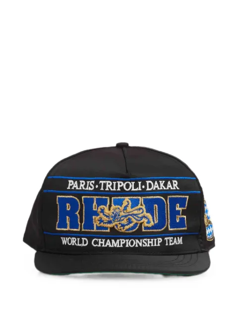 RHUDE logo-embroidered baseball cap Black RHPF26HA02512100