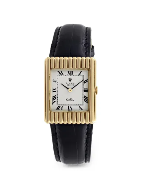 Rolex Cellini gadrooned 32mm watch White 4016