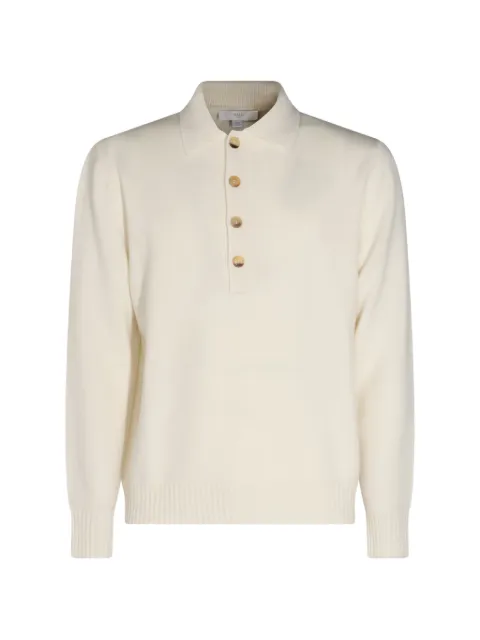 Malo cashmere long-sleeve polo-collar sweater Neutrals UXD154F1B02