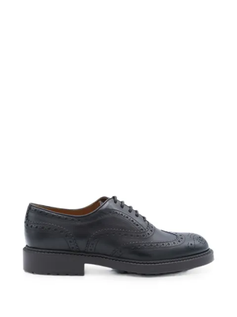 Doucal's brogue-detail leather lace-up shoes Black DU3500HENRUF188TM00