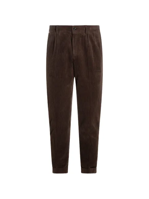 04651 / A TRIP IN A BAG pleated-detail trousers Brown 3PA2601B11BARRELBROWN