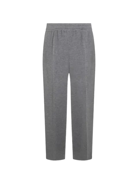 Malo elastic-waistband trousers Grey UXP032F8I31