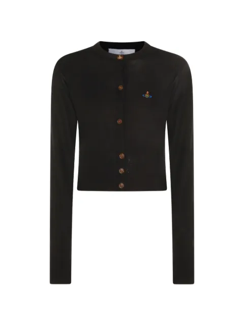 Vivienne Westwood Orb-embroidered cardigan Black 1803002UY005E