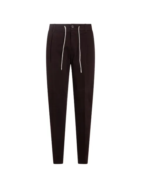 Eleventy drawstring pleated trousers Red N75PANG03TET0J00410