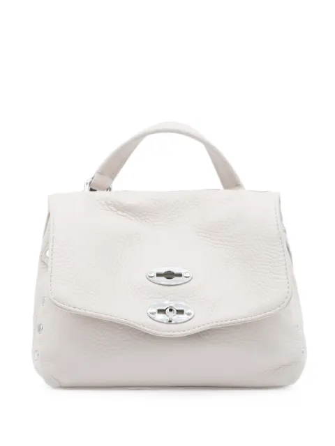 Zanellato stud-embellished leather tote bag White 068010B0040000Z0196