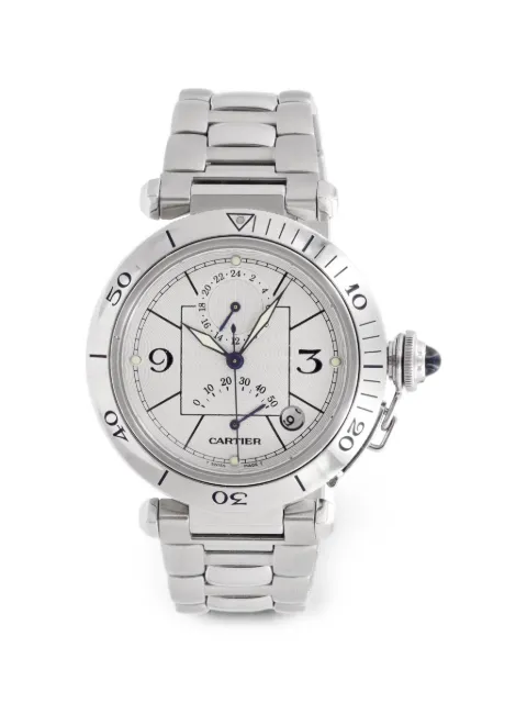 Cartier Pasha 38mm watch Silver W31037H3
