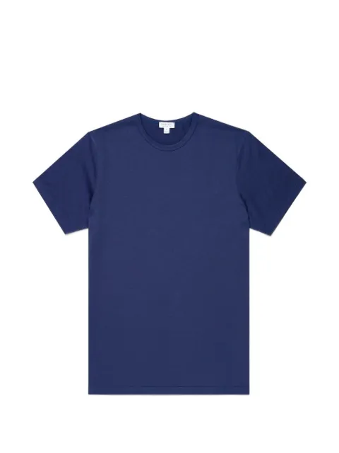 Sunspel crew-neck classic T-shirt Blue MTSH0001