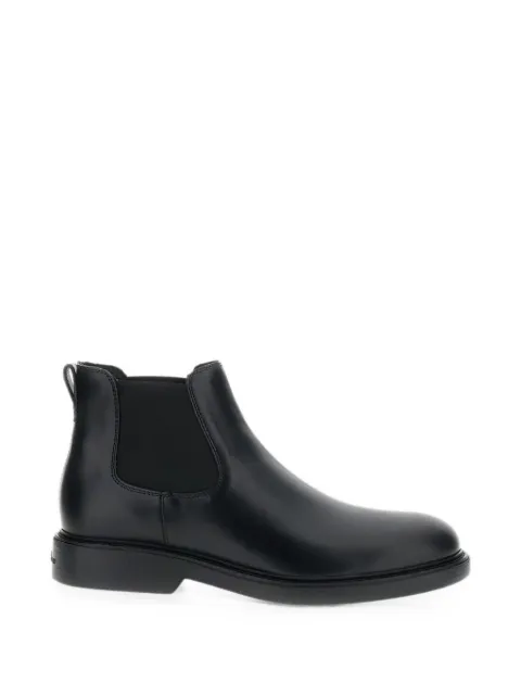 Hogan elasticated-panel leather boots Black HXM7040GF00U1M