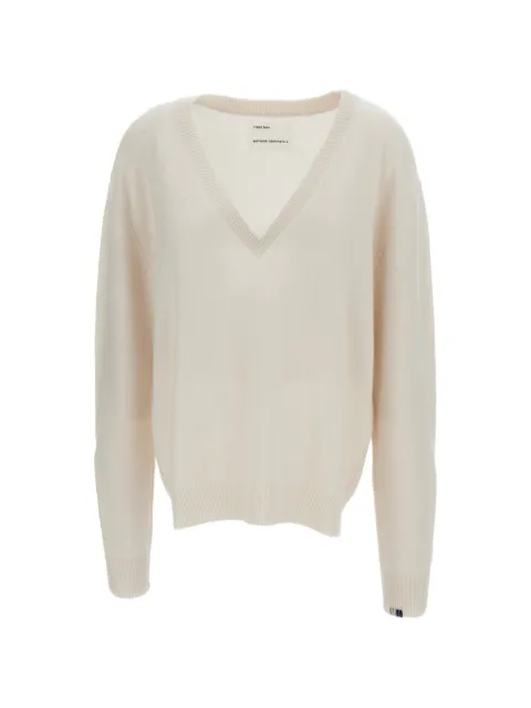 extreme cashmere V-neck cashmere sweater Neutrals 49221301TU01