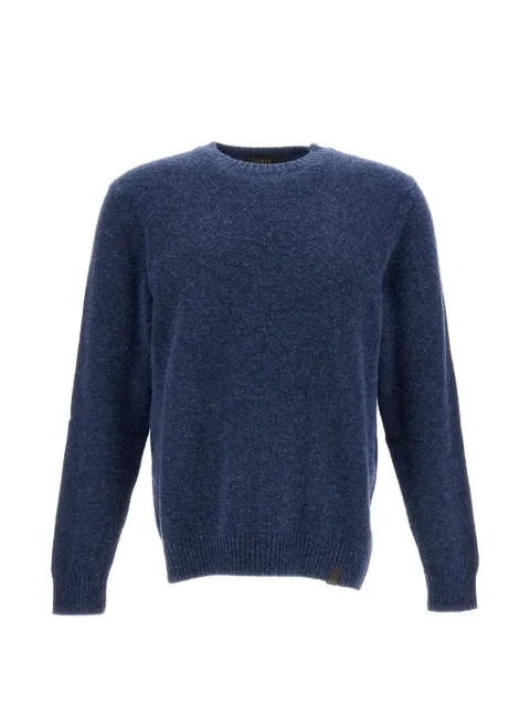 Zanone crew-neck bouclé sweater Blue 810234ZN283Z1841