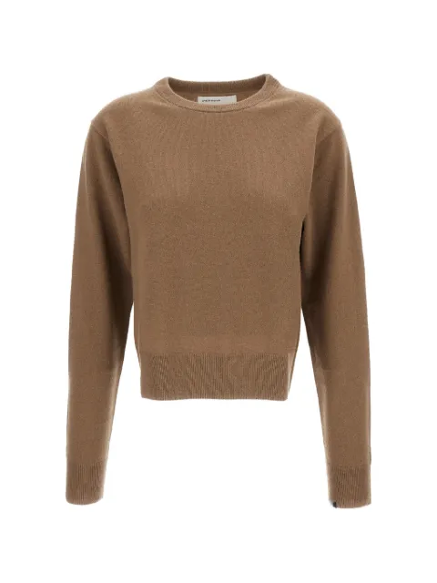 extreme cashmere crew-neck ribbed-trim sweater Brown 47517501TU01CHAI