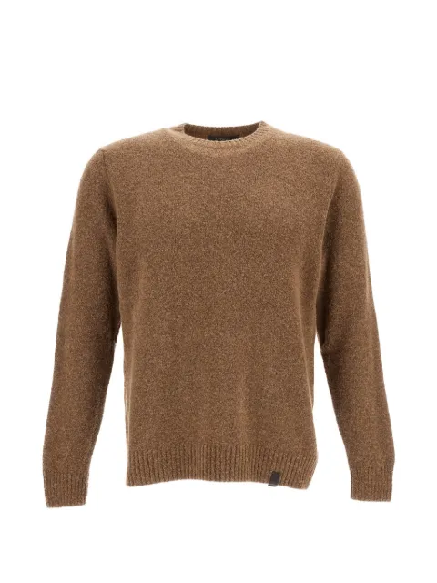 Zanone crew-neck bouclé sweater Brown 810234ZN283Z0951