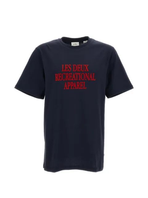 Les Deux graphic-print T-shirt Blue 1002333460