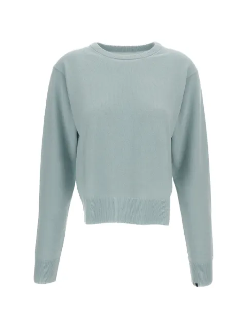 extreme cashmere crew-neck ribbed-trim sweater Blue 475