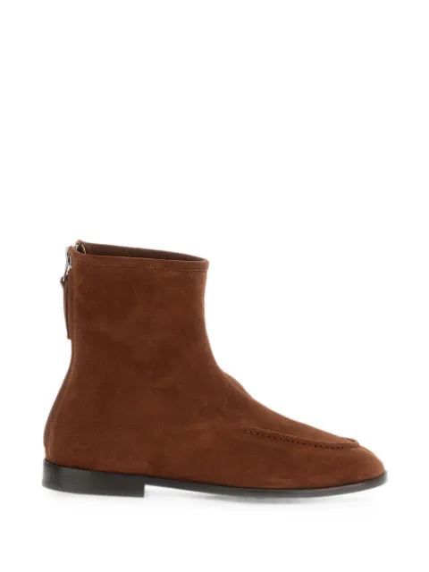 Hereu Juliol rear-zip suede ankle boots Brown JULBCSUWFA26AUBURN