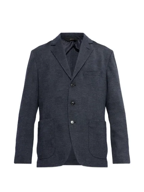 Brioni notch-lapel wool blazer Blue UJVV0LOCA73