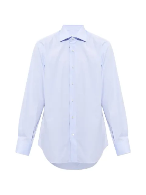 Brioni classic-collar long-sleeved shirt Blue RCB10LPC05L