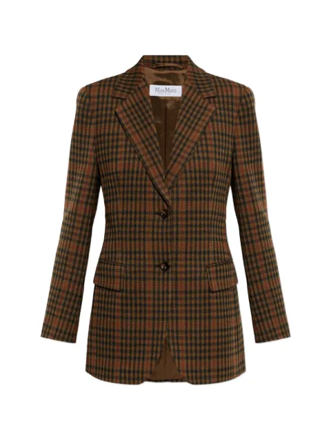 Max Mara Galosce houndstooth blazer Brown MXMGALOSCE2621916132