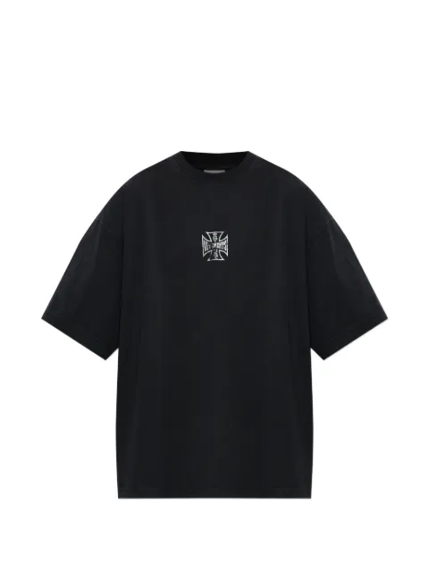 VETEMENTS logo-print T-shirt Black MH27TR197B0