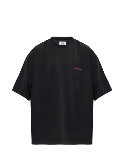 VETEMENTS logo-print T-shirt Black MH27TR142B