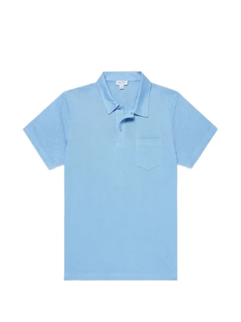 Sunspel Riviera polo shirt Blue MPOL1026
