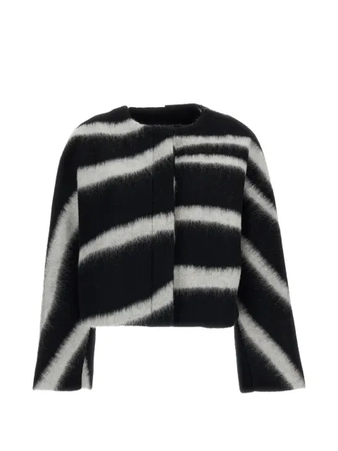 Irie' horizontal-stripe jacket Black 82IBZV9317