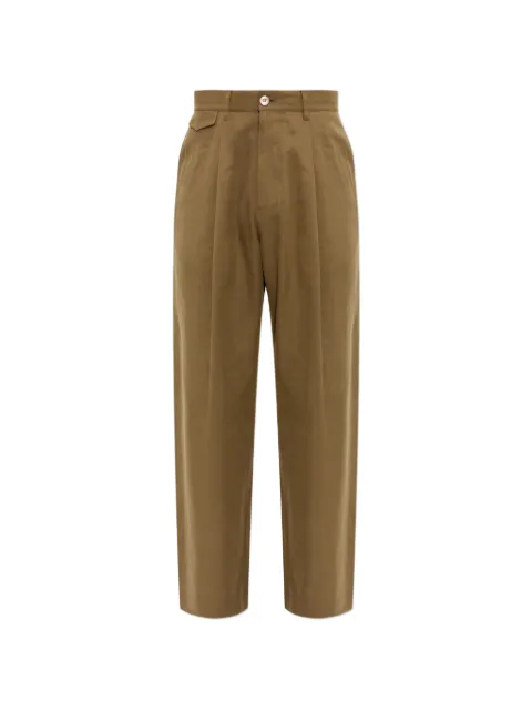 Paul Smith pleated straight-leg trousers Brown M1RA146W03107