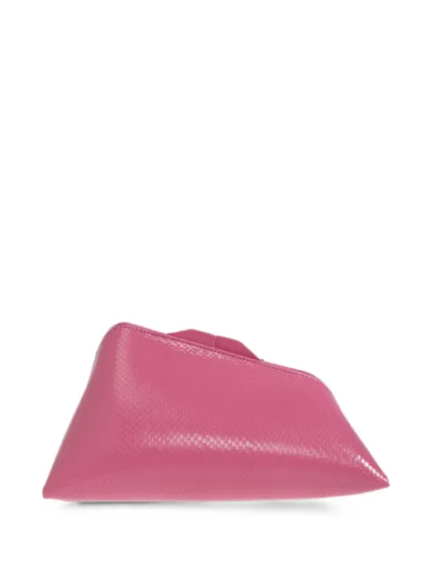 The Attico 8:30PM snakeskin-effect clutch bag Pink 261WAH00001LBT003PR