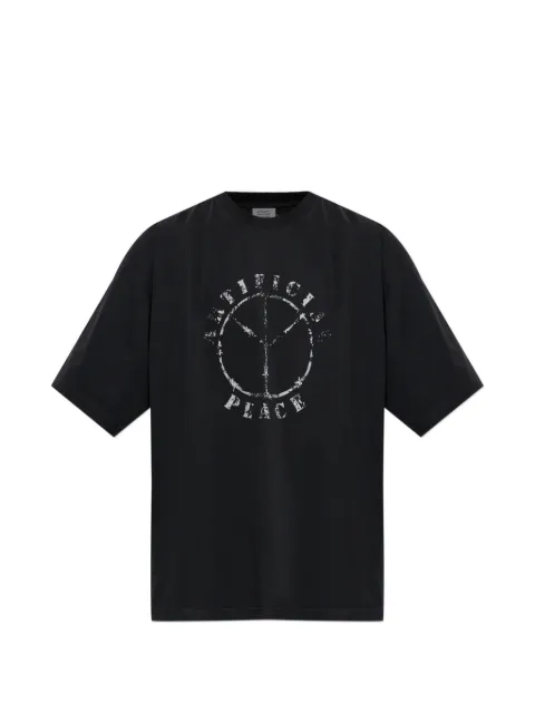 VETEMENTS graphic-print T-shirt Black MH27TR189B