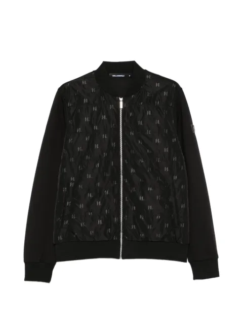 Karl Lagerfeld long-sleeves bomber jacket Black 505061563902