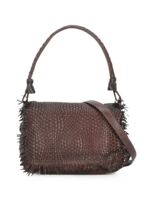 Reptile's House Anfora braided fringed tote bag Red H470ANFORA