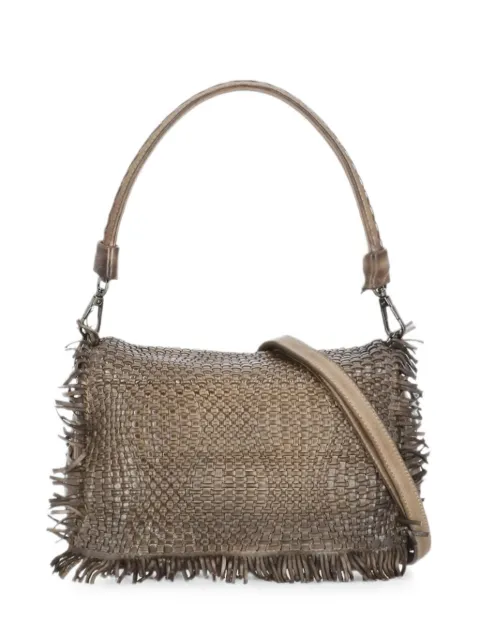 Reptile's House Anfora braided fringed shoulder bag Brown H470ANFORACORDADARK